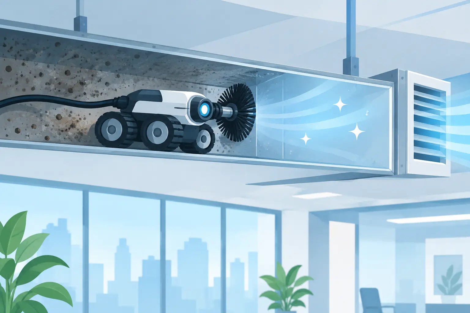Robotic Air Duct Cleaning for Better Building Air