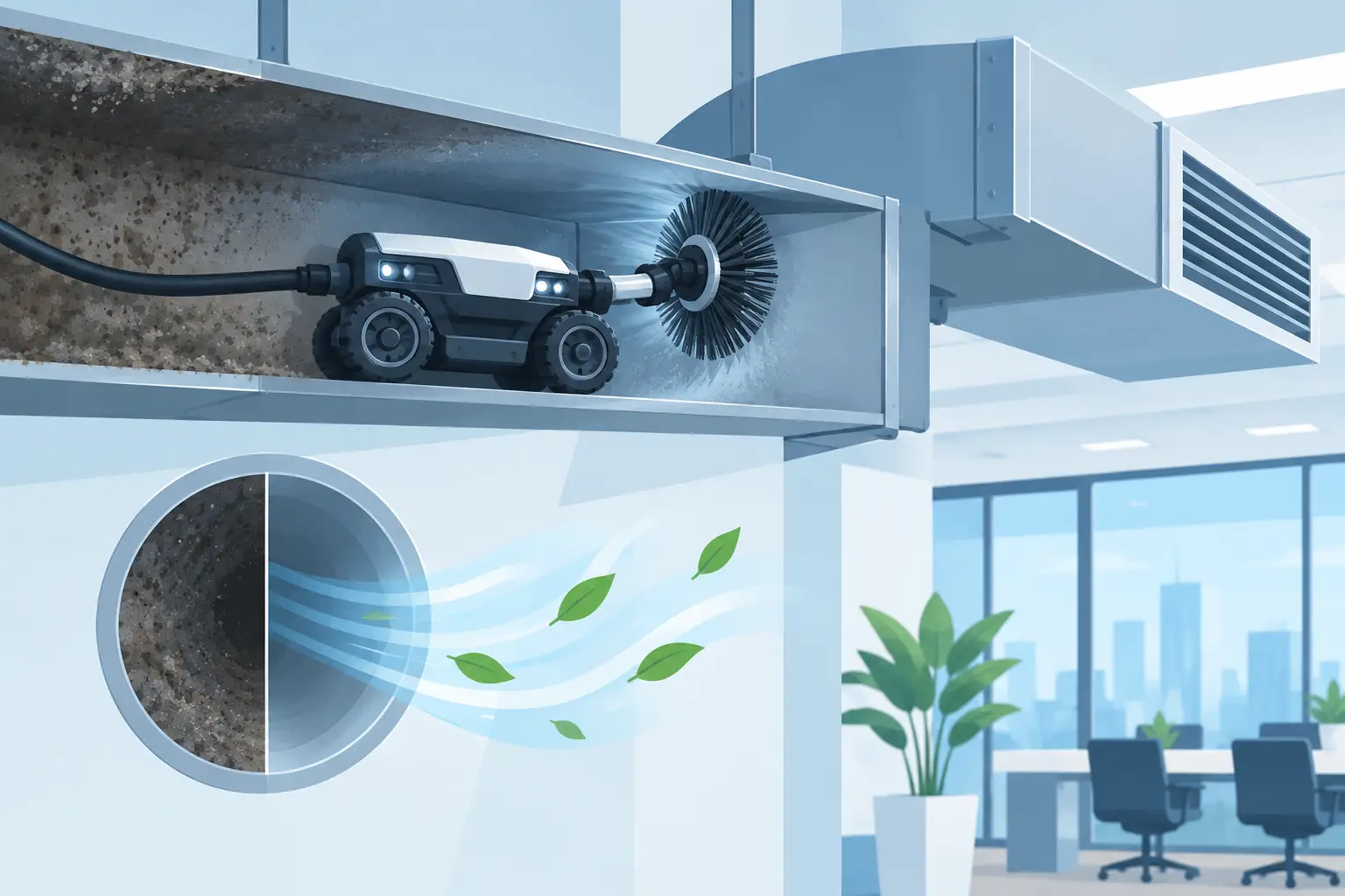 Robotic Duct Cleaning for Better Building Air